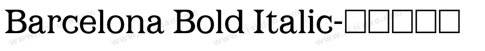 Barcelona Bold Italic字体转换